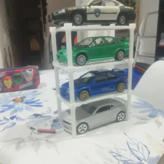 Elevador para coches 1/24 maqueta