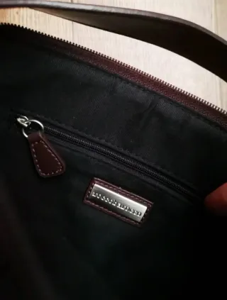 Bolso de hombro RoccoBarocco negro y marrón