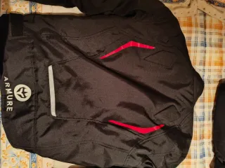 Chaqueta Moto Armure Talla L Negra/Roja