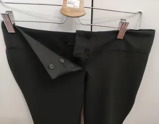 Pantalón Vestir Negro Acampanado Talla 38