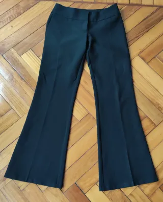 Pantalón Vestir Negro Acampanado Talla 38