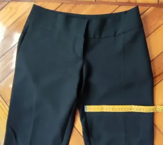 Pantalón Vestir Negro Acampanado Talla 38