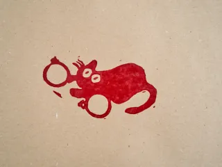 Papel de regalo navideño de gatitos hecho a mano