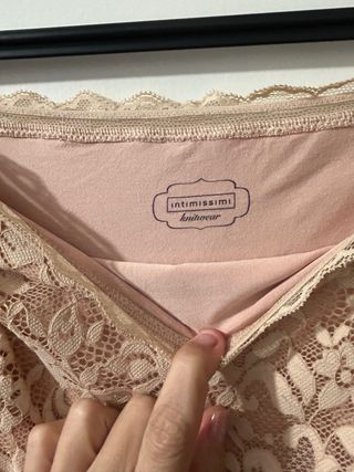 Body encaje Intimissimi Talla S Rosa Palo