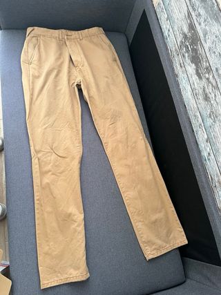 Pack 2 Pantalones Vestir Beige y Marrón