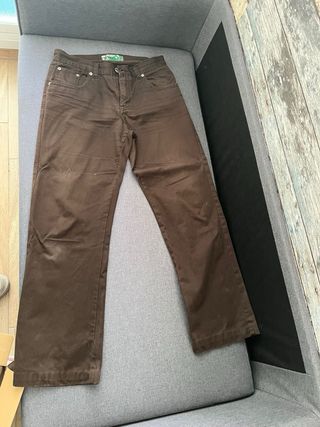 Pack 2 Pantalones Vestir Beige y Marrón