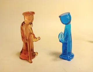 MURANO PRESEPE D'ARTE VETRARIA Vetro STATUINE