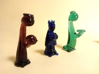 MURANO PRESEPE D'ARTE VETRARIA Vetro STATUINE