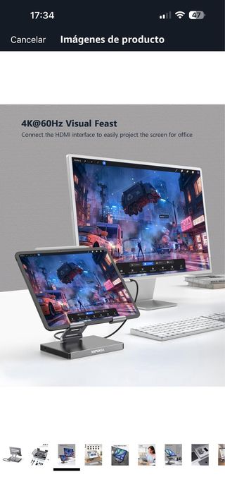 Supporto Hub USB C per iPad Pro