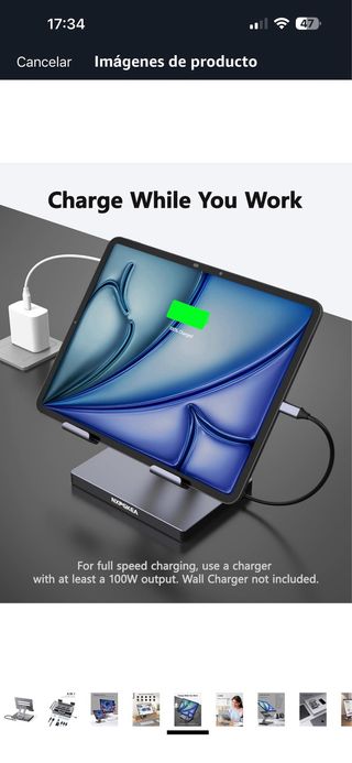 Supporto Hub USB C per iPad Pro