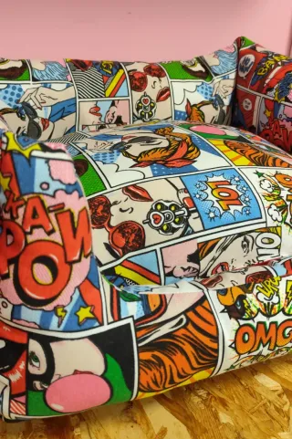 Cama Perro o Gato, Diseño Cómic Multicolor