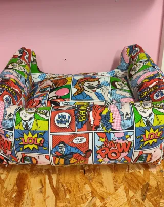 Cama Perro o Gato, Diseño Cómic Multicolor