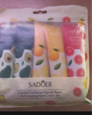 Lote 5 Cremas Manos SADOER Frutales Nuevas