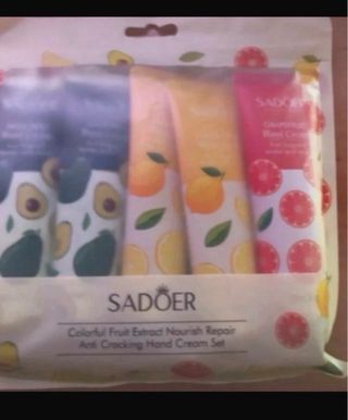 Lote 5 Cremas Manos SADOER Frutales Nuevas