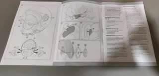 Casco Jet Crivit Talla L Plata/Negro