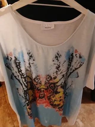 Camisola Yessica Senhora Estampada Borboleta