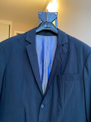 Americana hombre azul y verde