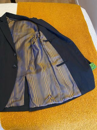 Americana hombre azul y verde