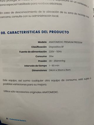 Maquina presoterapia