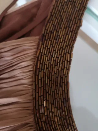 Vestido marrón ceremonia/cóctel