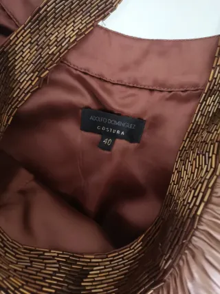 Vestido marrón ceremonia/cóctel