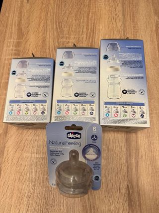 Set Biberones Chicco NaturalFeeling Nuevos