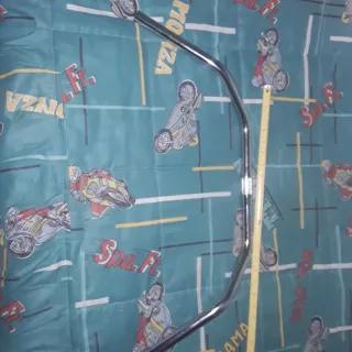 Manillar de bicicleta cromado