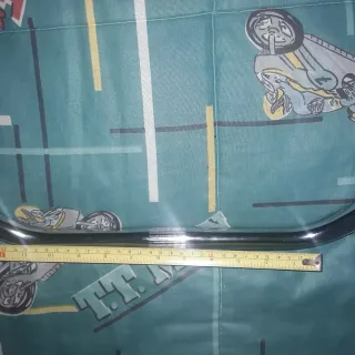 Manillar de bicicleta cromado