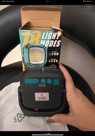 Lampada Faro LED 18 Modalità 5000mAh