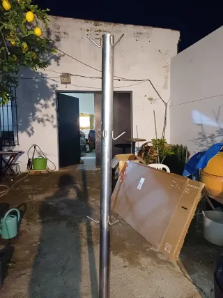 Expositor jamonero acero inoxidable