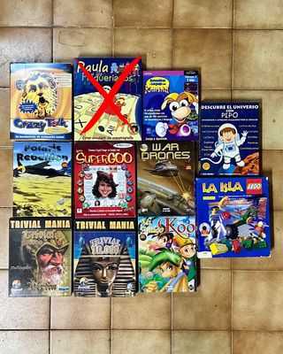 Lote Juegos PC CD-ROM Vintage
