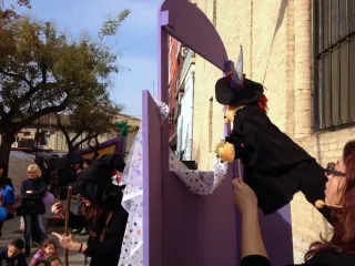 Teatro de títeres/marionetas, de madera, artesanal