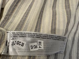 Blusa Mango Rayas Gris y Blanco. Talla S/M