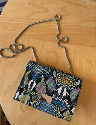 Bolso de fiesta estampado serpiente