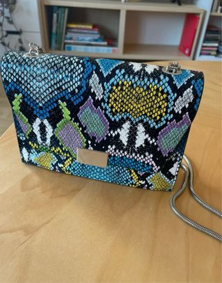 Bolso de fiesta estampado serpiente