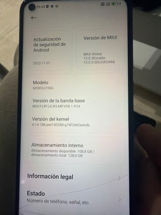 Xiaomi Redmi Note 9 Azul