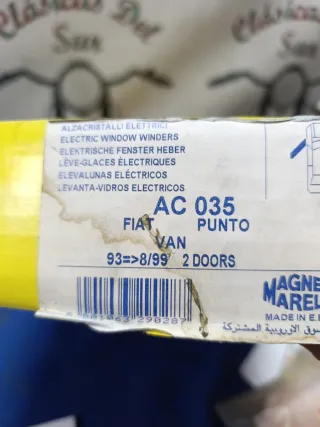 Kit Elevalunas Eléctrico Fiat Punto