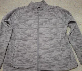 Polar mujer gris y blanco