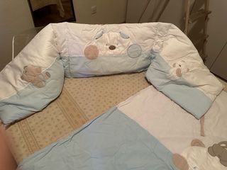 Maxi cuna blanca con osito