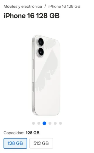 iPhone 16 128GB Blanco