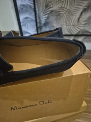 Mocasines Massimo Dutti ante azul