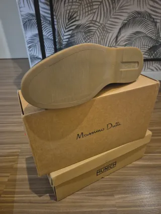 Mocasines Massimo Dutti ante azul