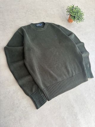 Jersey Ralph Lauren Verde Oscuro Algodon talla M