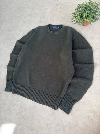 Jersey Ralph Lauren Verde Oscuro Algodon talla M