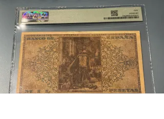 Billete 1000 Pesetas España 1938 Burgos