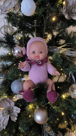 Muñecas Gordis Paola Reina con ropa tejida a mano.