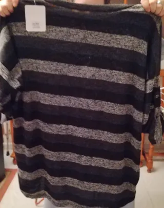 Jersey rayas gatitos brillantes, Talla única