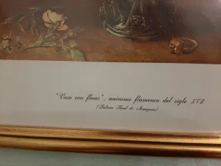 Láminas decorativas con marco dorado