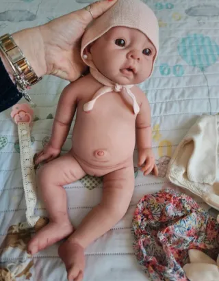Muñeca Reborn Silicona Bebé Realista