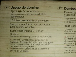Juego de dominó de madera Playtive Junior